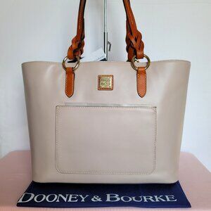DOONEY & BOURKE Wexford Collection Tammy LARGE Leather Tote Bag - Oyster color🎈
